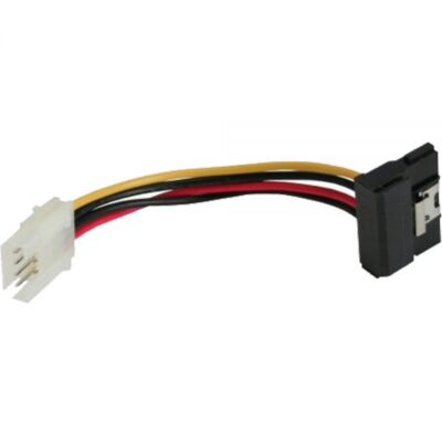 InLine SATA Stromadapterkabel an 4-Pin Floppy gewinkelt - 6cm