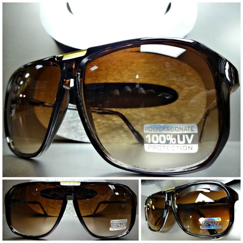 Lunettes De Soleil Vintage Années 80 - Style Ovale Classique Noir - UV400 Pour Hommes Et Femmes