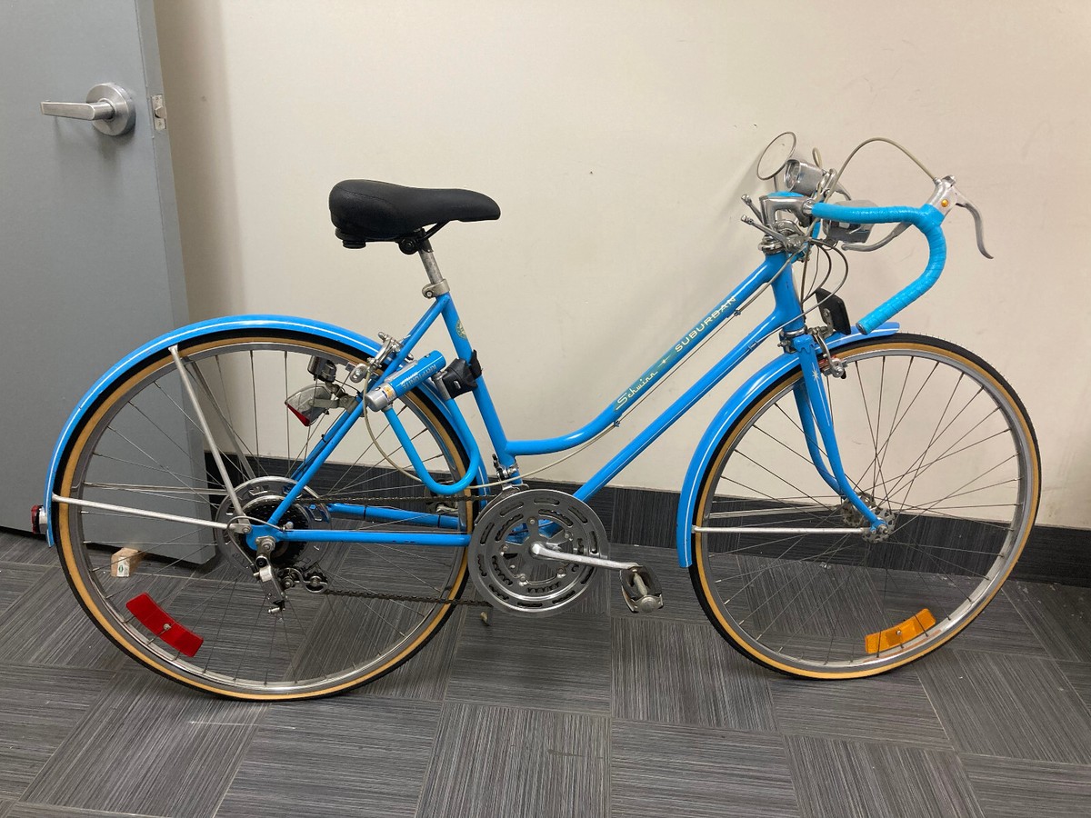 Vintage Schwinn Suburban Bicycle '73 10-speed, vintage lights
