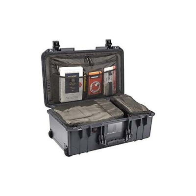 Pelican 1535 Air case Charcoal gray with travel kit (Open Pelican 1535 Air case Charcoal gray with travel kit (Open