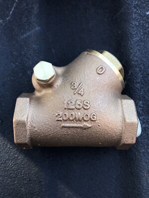 NEW KITZ 3/4'' CHECK VALVE 125S 200WOG Bronze Y
