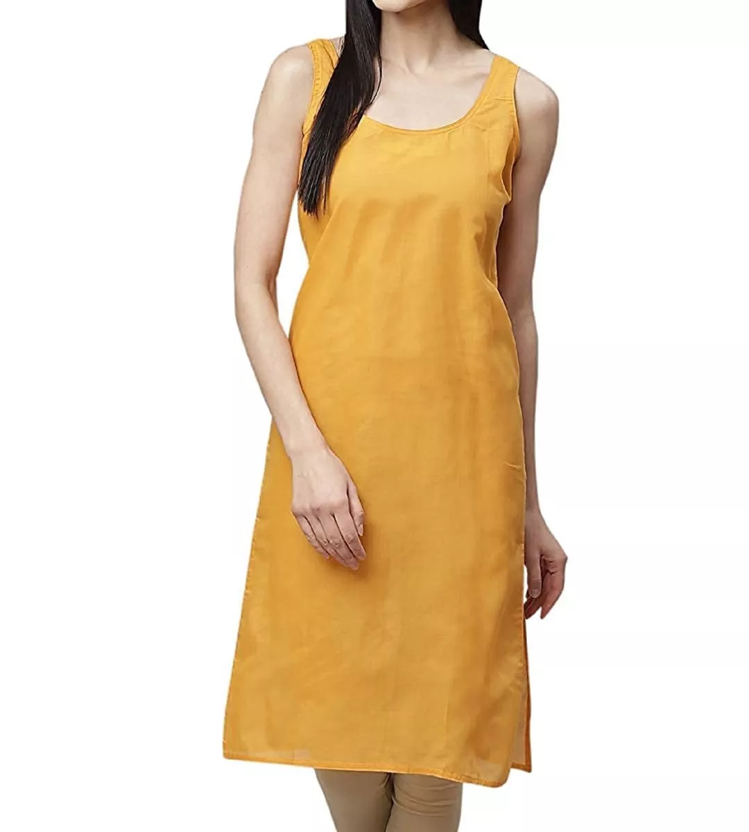 Buy TWGE Cotton Full Length Camisole for Women - Long Inner wear Petticoat  - Plus Size Nighty - Kurti and Suit Slip - Musturd Pack of 1 Online at Best  Prices in India - JioMart.