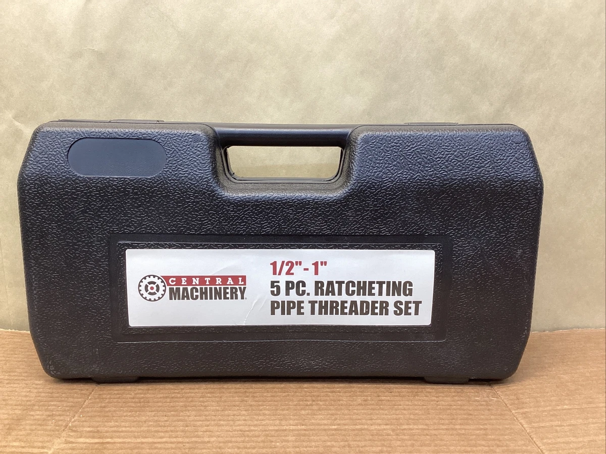 Central machinery ratcheting pipe threader set online