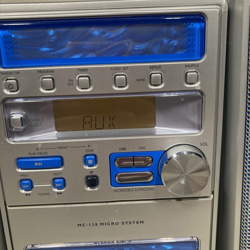 Philips MC-128 LEGGERE DESCRIZIONE FM Radio Nastro Cassetta Lettore CD Micro System - Foto 10 di 15