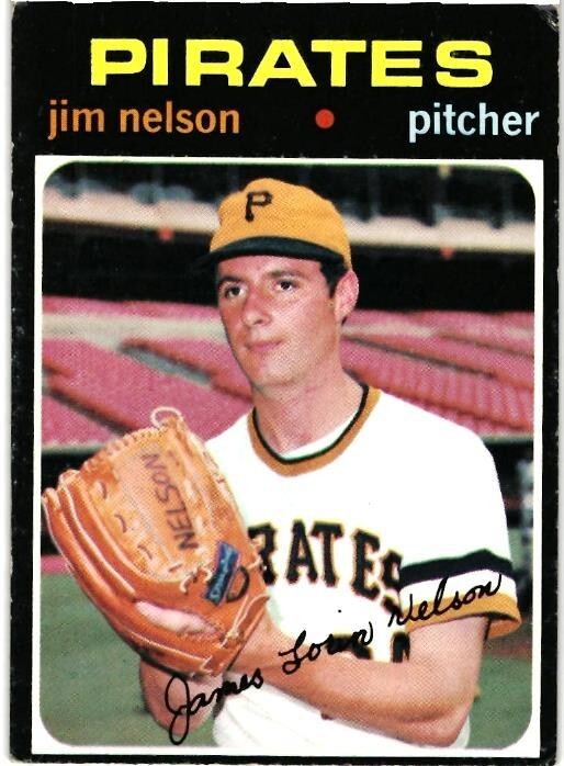 1971 Topps # - 298 - JIM NELSON - PITTSBURGH PIRATES - SET BREAK (STK #2)