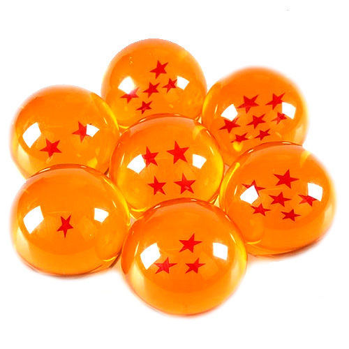 New 7Pcs Stars Dragon Ball Z Crystal Balls Set Collection In Box