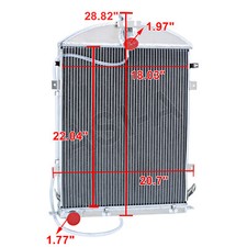 Fit 1930-1931 Ford Model A Aa Heavy Duty 3.3l L4 L Head 3-rows Aluminum Radiator Fit 1930-1931 Ford Model A Aa Heavy Duty 3.3l L4 L Head 3-rows Aluminum Radiator