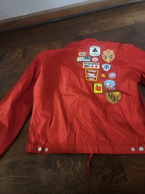 Dsquared2 Mens Jacket Size XL 56 Full Zip Red Logo Patch