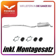 Peugeot 206 CC 1.6 16V (2000-2005) Auspuffanlage Mittel+Endschalldämpfer Auspuff