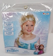 DISFRAZ LICENCIA DISNEY FROZEN ELSA NIÑO PELUCA DISFRAZ HALLOWEEN Nuevo