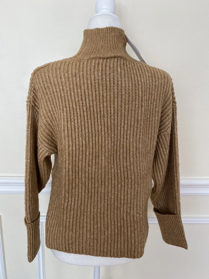 Topshop Suéter Corto Cuello Simulado en Camel Mujer Marrón Cálido Pullover Foto 4 de 4