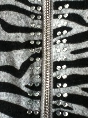 Qed LondoN**superb ladies black & white zebra print long sleeve jumper**size M - Picture 7 of 10
