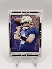 2023 Sage Artistry Football Sam Hartman #109 Rookie RC Norte Dame Fighting Irish