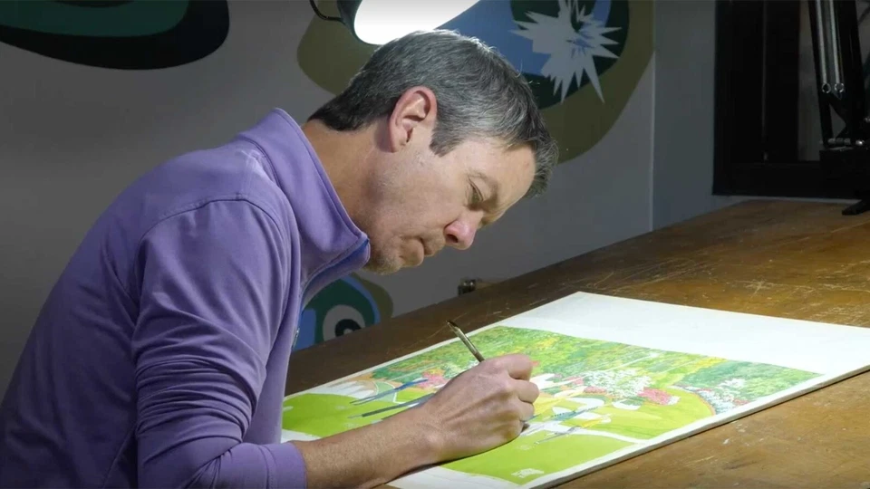 Ручка и чернила Augusta National Golf Club Leaderboard печать 14 x 18 дюймов 2025 Masters 🔥 - Изображение 3 из 4