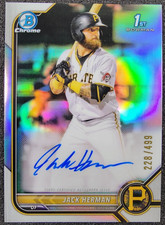 2022 Bowman Chrome 1st REFRACTOR AUTO /499 Jack Herman #CPA-JH Pirates