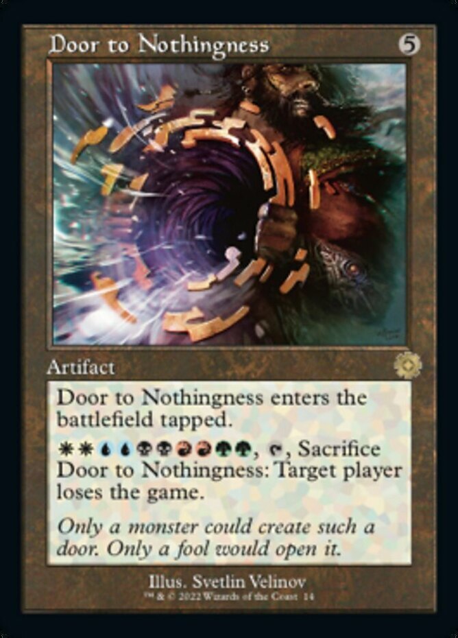 Door to Nothingness - Foil - Retro Frame x1 Magic the Gathering 1x