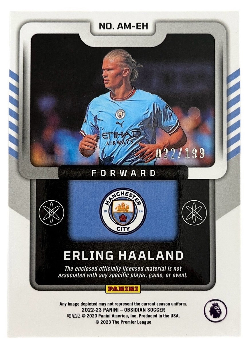 2022/23 Panini Obsidian Atomic Material Erling Haaland Patch 2022/23 Panini Obsidian Atomic Material Erling Haaland Patch