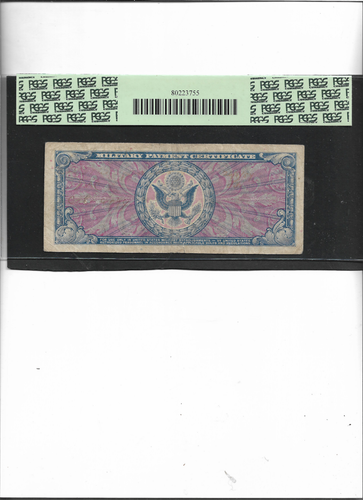 MILITARY PAYMENT CERTIFICATE SERIES 481 $10 APPARENT VERY FINE 25 - Picture 2 of 2