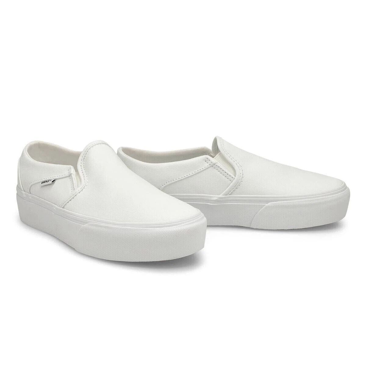 Vans Asher VN0A3WMM0RG Women s White Platform Skate Sneaker Shoes Size 10 VA165