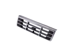 Upper Grille For Ford Bronco F-150 F-250 F-350 92-96 Chrome Shell Black Insert