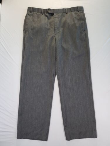 Brooks Brothers 346 Pants Madison Fit Mens 38X32 (Actual 37X29.5) Wool Gray - Afbeelding 1 van 18
