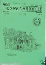 1991 Lancashire Family History Heraldry Society Bklt- Misc Articles - U.K. 