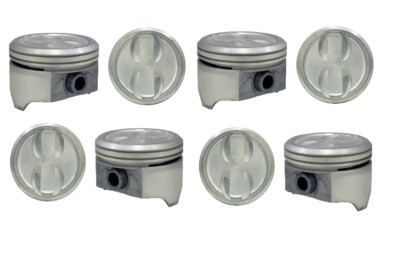 4.00'' Bore 9:1 Comp Dish Top Pistons Set w/ Pins for Chevrolet SBC 350 5.7L