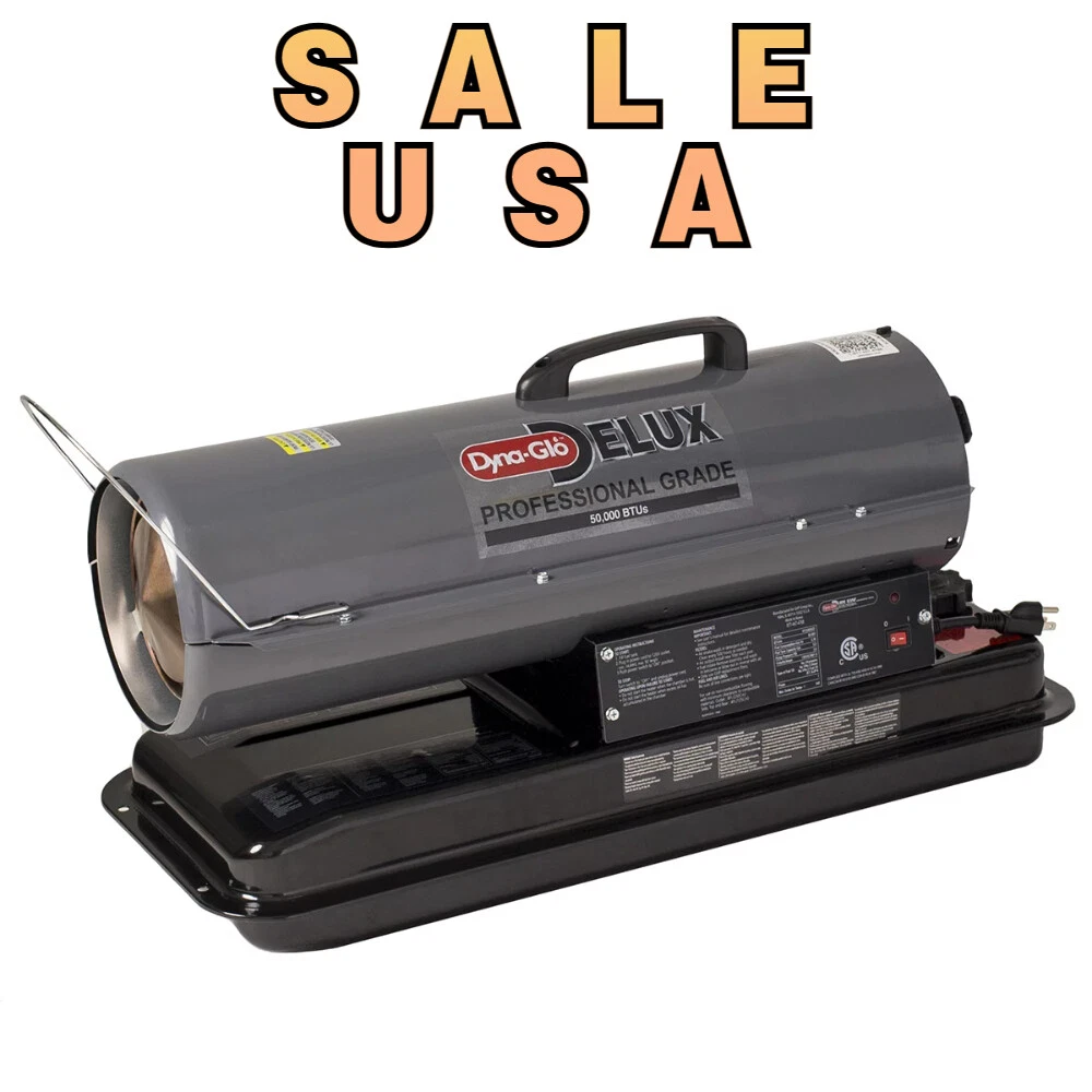 Dyna-Glo Delux 50,000 BTU Indoor/Outdoor Portable Kerosene Forced Air Heater.USA  | eBay