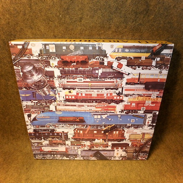 "All Aboard!!" Trains Jigsaw Puzzle Over 600 Piece Jigsaw Puzzle Complete eBay