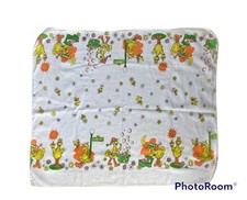 Vintage Sesame Street Big Bird Toddler Blanket Cotton Toddler Time