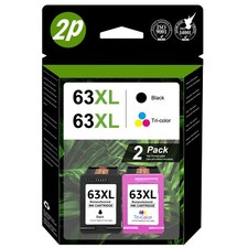 63 XL Ink Cartridge For HP 63XL Officejet 4650 3830 Envy 4520 4512 4516 F6U64AN