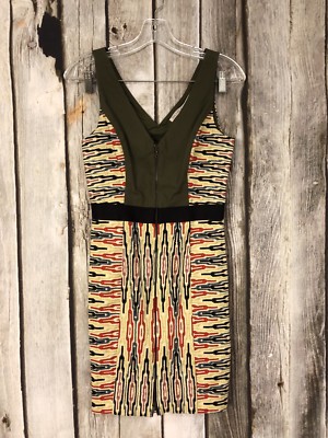 slim fit dress slacks Rachel Long dress - Yellow & Grey main image 1