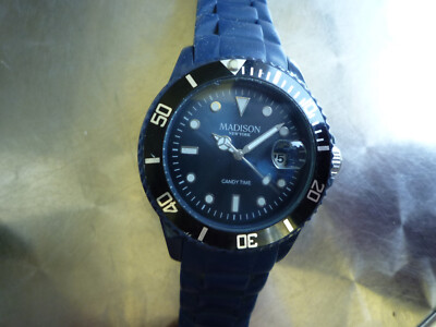 Madison New York Armbanduhr Candy Time , Dunkelblau selten