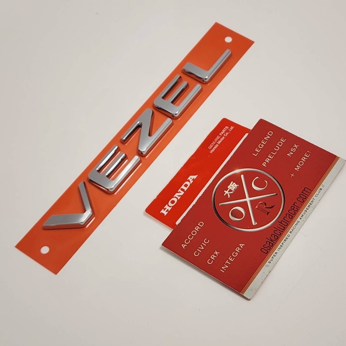 Genuine OEM 23-24 Honda HR-V VEZEL JDM Rear Emblem Badge Chrome