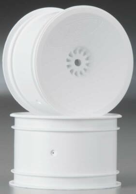 NEW DeRacing Speedline Buggy Wheels / Rims Kyosho RB6 Rear White ( 2 )