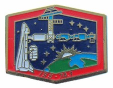PIN enamel NASA International SPACE STATION assembly 7A.1 - Shuttle Discovery