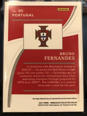 Bruno Fernandes 2021 Panini Immaculate /49 | eBay