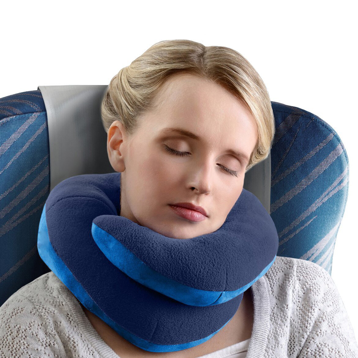 Cuscino Da Viaggio Cervicale Posturale – Memory Foam Per Dormire Su Aereo, Auto O Treno | Poggiatesta Relax