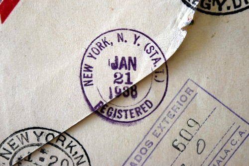 1938 Guatemala-US Registered First Day Cover Envelope Via New York - Picture 9 of 12