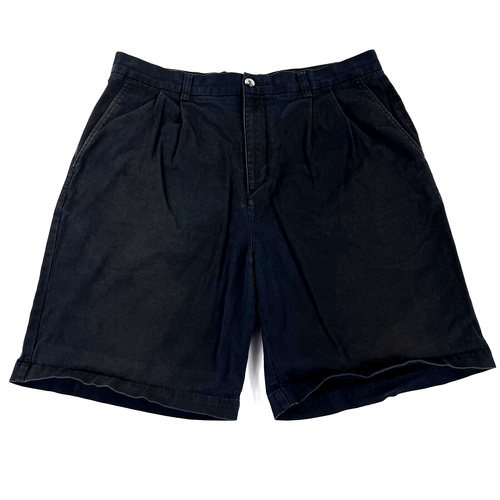 Adidas Golf Shorts Men's 36 "Stretch" Black Elastic Waist Slash Pockets