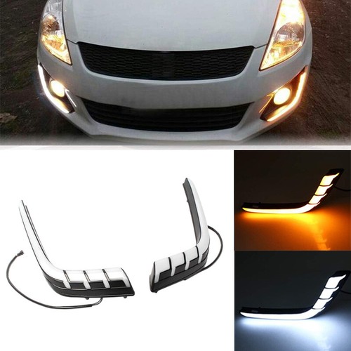 LED Fog Lights DRL Daytime Running Light Signal Lamp for Suzuki Swift 2014-2016