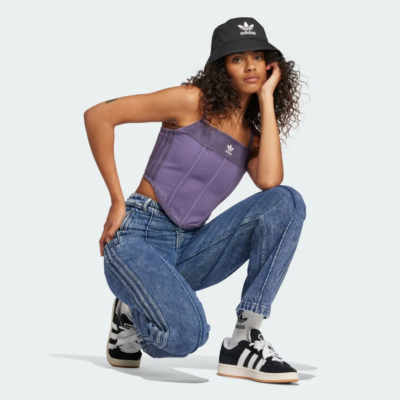 Adidas Originals X Ksenia Schnaider Denim Corset Purple Women's