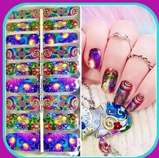 Color Nail Polish Strips, 18ct.  Classy Claws Custom Fantastic Illusions