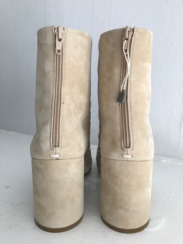 $1590 NIB MAISON MARTIN MARGIELA Tan 80mm Broken Mirrors Boots LTD ED 7.5 37.5 - Picture 9 of 12
