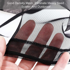 Adjustable Birdcage Seed Catcher Feather Catcher Bird Cage Cover Net Airy Soft S