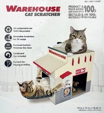 WAREHOUSE CAT SCRATCHER COSTCO Dbl Decker Cardboard 100% Recycled Material NEW