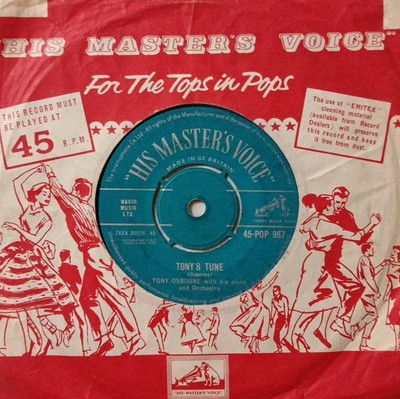 Tony Osborne Orchestra-Tony's Tune Vinyl 7'' Single.1962 HMV 45 POP 967.