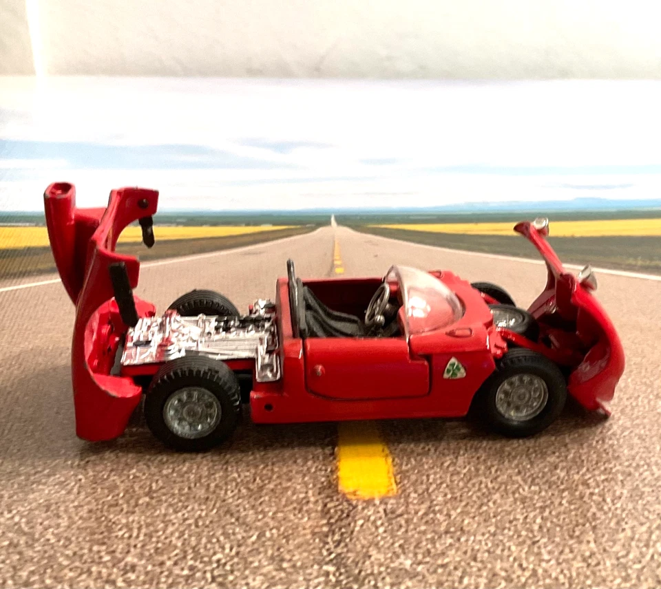 Mercurio Italia ALFA ROMEO Prototipo 33 Stradale 1967 fundido a presión 1/43 GT automóvil Foto 4 de 4