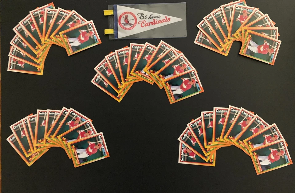 1964-Topps-ST. LOUIS CARDINALS (18 CARTAS) + BANDERÍN DE CARTAS + 50 TARJETAS TODD ZEILE Foto 2 de 3