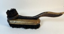 VTG Double Shoe Shine Brush,Horsehair,Wooden Handle